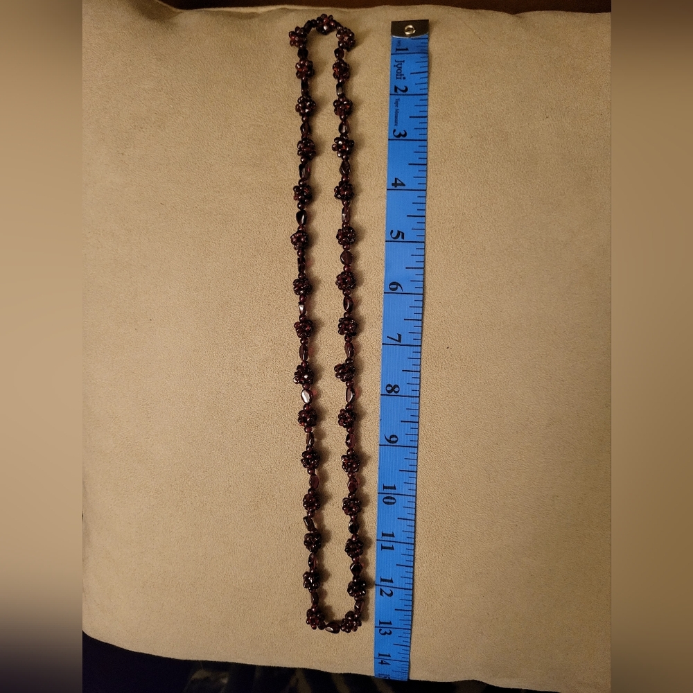 Garnet Bead Necklace